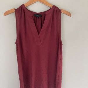 Maroon JCREW Sleeveless Shell/Blouse